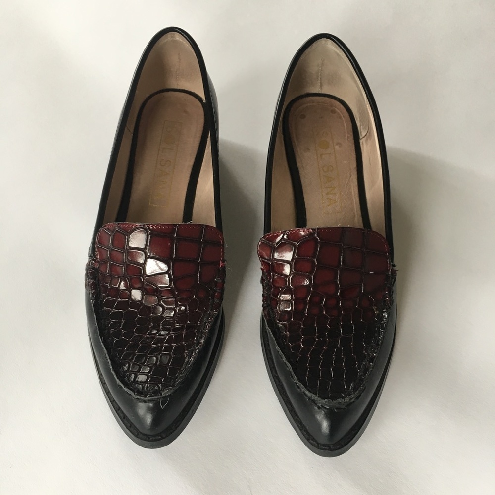 Sol Sana Snake Ombré Loafers, 37